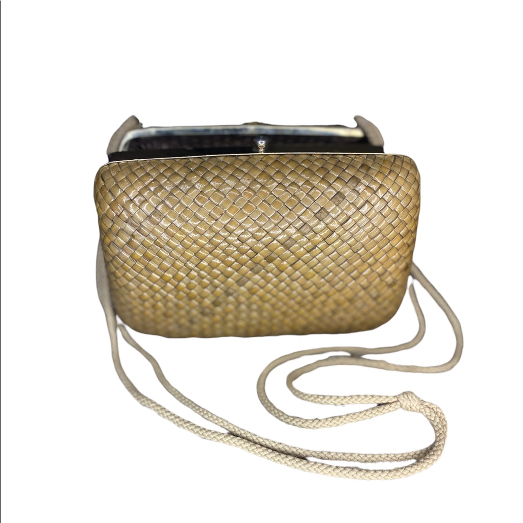 Vintage Italian Wicker Clutch